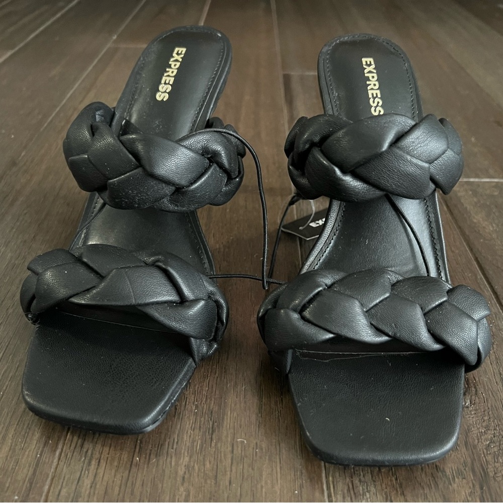 Express - Braided Double Band Heeled Sandals